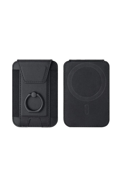 choice2 Black Magsafe Wallets Holder Case Slim Thin Mini Wallet Men Women Mag...