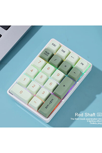 Choice Matcha-Red Switch 1 Wireless Mechanical Keyboard,21-Key, BT/2.4Ghz/USB...