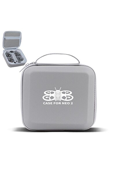 choice2 حقيبة حمل محمولة من الجلد الصناعي الرمادي لجهاز التحكم عن بعد DJI Neo...