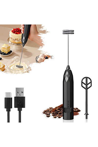 Choice black Portable Hand Electric Whisk Blender and Milk Frother Kitchen Ac...