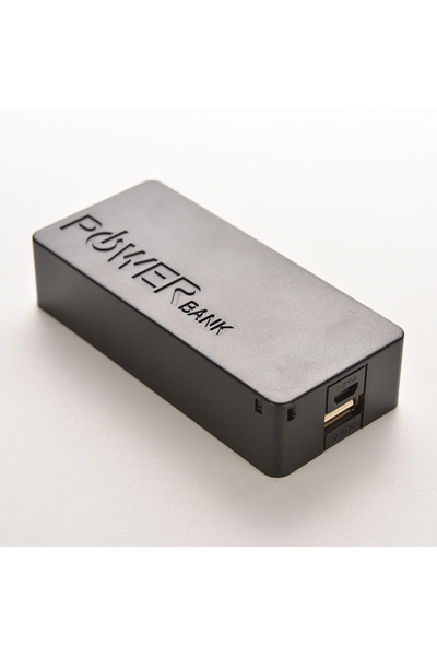 Choice1 علبة شحن بطارية USB سوداء بسعة 5600 مللي أمبير، تدعم بطاريتين 18650، ...