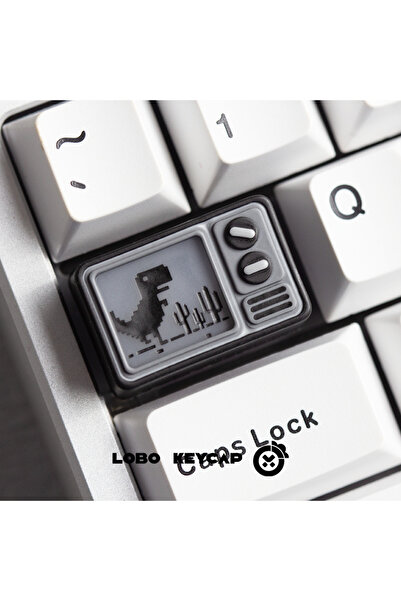 Choice1 Ajazz dinosaur 1.5U Rusty Lake Translucent TV Keycap Horror Game Merc...