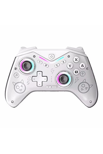 Choice1 وحدة تحكم لاسلكية بيضاء تعمل بتقنية بلوتوث بأسلاك USB لأجهزة نينتندو ...