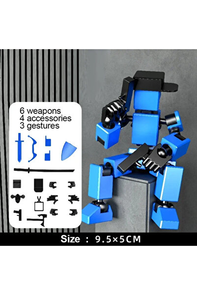 Choice5 دمية روبوت متحركة متعددة الاستخدامات من بلو فيجرز تويز، مقاس 13 بوصة،...