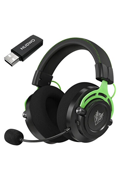 Choice1 سماعات رأس NUBWO G03 الخضراء للألعاب، مزودة بوحدة دونجل بتردد 2.4 جيج...