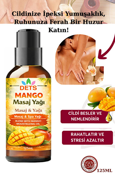 Dets Mango Masaj Yağı – Nemlendirici & Rahatlatıcı Aromaterapi Masaj ve Spa Yağı