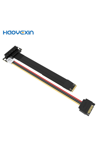 Choice كابل تمديد M.2 إلى 4X 90 WO M.2 NVMe SSD بطول 30 سم، بطاقة رفع محرك أق...