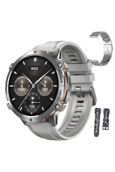 Choice5 Silver steel 2 Leadoys X3 Smartwatch Outdoor Sports Swimming Watch 10...