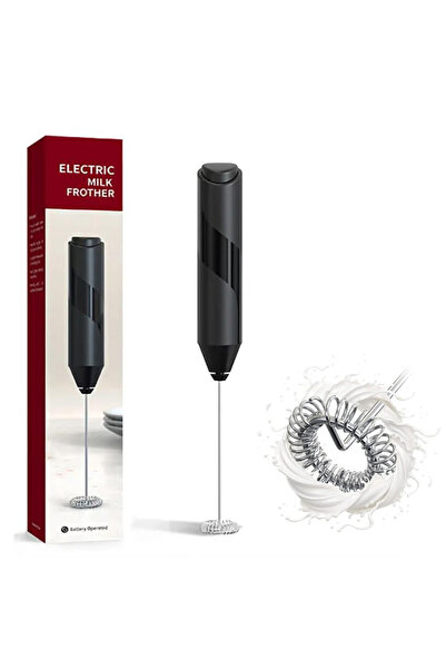 Choice 0.5-1L Black Electric Milk Foamer Coffee Whisk Mixer Mini Frother Hand...