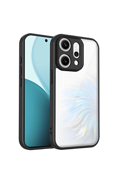 Choice1 جراب OPPO Reno14 PC + TPU أسود لهاتف Reno 14 CPH2737، غطاء حماية شفاف...