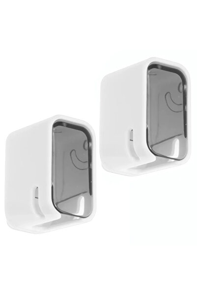 Choice حامل فرشاة أسنان رمادي اللون، قطعتان، بتصميم فتحة مفرد ، يُثبت على الح...