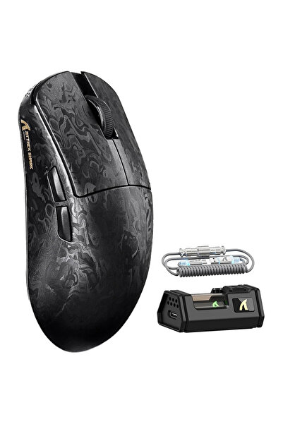 Choice1 Ink Black ATTACK SHARK R11 Ultra 8K Wireless Gaming Mouse 49g Lightwe...