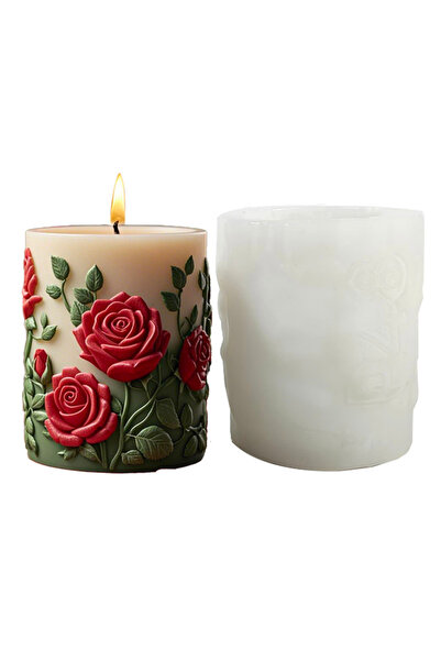 Choice قالب سيليكون واحد بتصميم زهري نابض بالحياة، مثالي لعشاق الإبداع، مصنوع...