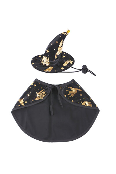 Choice أزياء تنكرية سوداء للحيوانات الأليفة في الهالوين، للكلاب والقطط، زي سا...