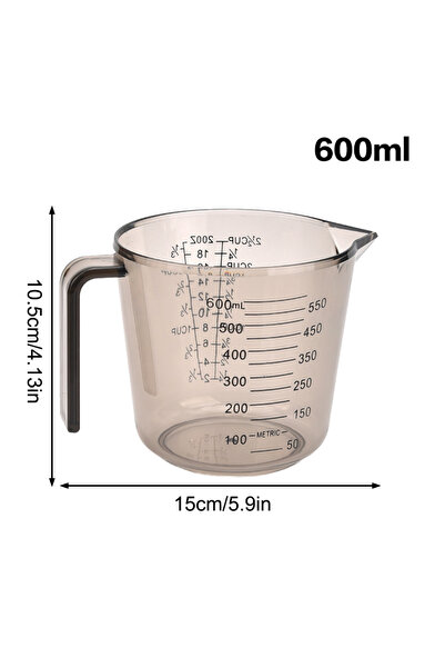 Choice 600ML 1 Pcs Baking Liquid Measuring Cups PS Scale Cup Plastic Measurin...