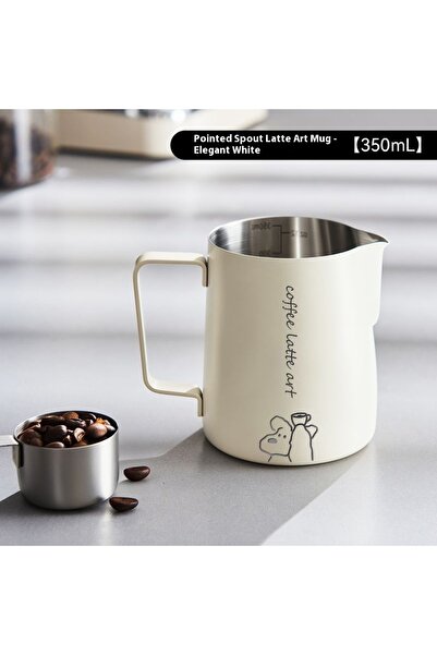 choice2 350-600ml white 350ml Gianxi Coffee Latter Cup Stainless Steel 304 Sc...