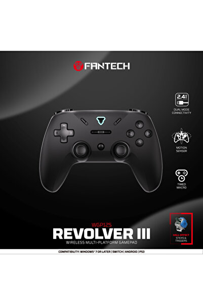 Choice Black FANTECH WGP12S Gamepad 2.4G Wireless Gaming Controller Hall-Effe...