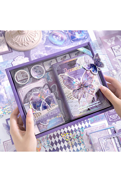 Choice مجموعة أدوات تدوين الملاحظات على شكل فراشات من سيمنو، 162 قطعة، باللون...