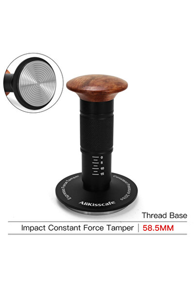 Choice 58.5mm Thread AliKisscafe Coffee Tamper Ctant Pressure Calibrated Impa...
