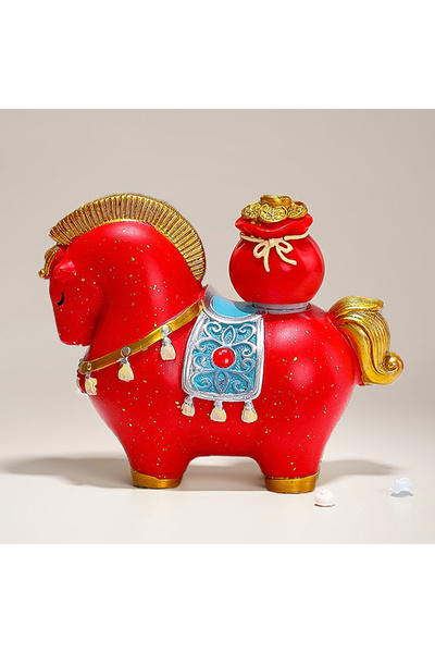 Choice3 تمثال حصان زودياك إبداعي A7، تمثال تقليدي لجلب الحظ للمنزل، مصنوع من ...