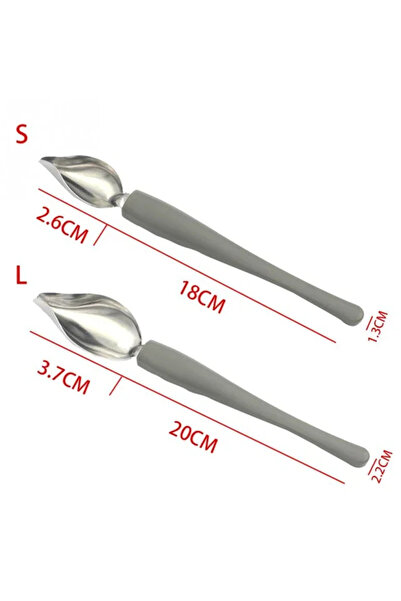 choice2 ملعقتان لتزيين السوشي والحلويات - أداة رسم الطعام، طبق تقديم الصلصة و...