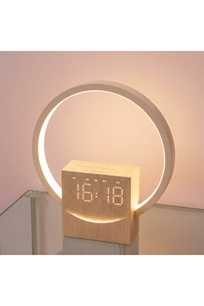 Choice منبه شروق الشمس الرقمي الأبيض، مكبر صوت بلوتوث، جهاز ضوضاء بيضاء، مصبا...