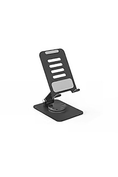 Choice1 حامل معدني أسود متين للهواتف المحمولة الكبيرة (فابلت) قابل للدوران، م...