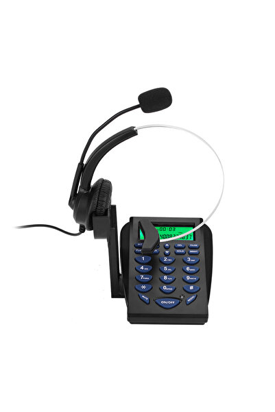 Choice سماعة رأس هاتف متعددة الوظائف سوداء اللون، مناسبة للمكاتب التجارية ومر...