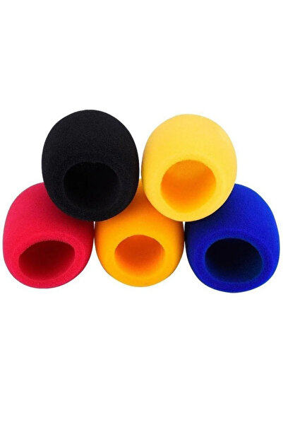 Choice 5Pcs Random Color Thickened Microphone Sponge Cover Solid Color Microp...