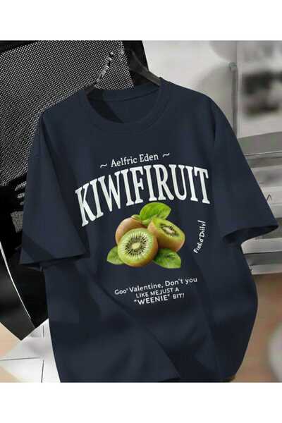 COHERENT تي شيرت قطني كبير الحجم مطبوع خاص للرجال/النساء من KİWİ