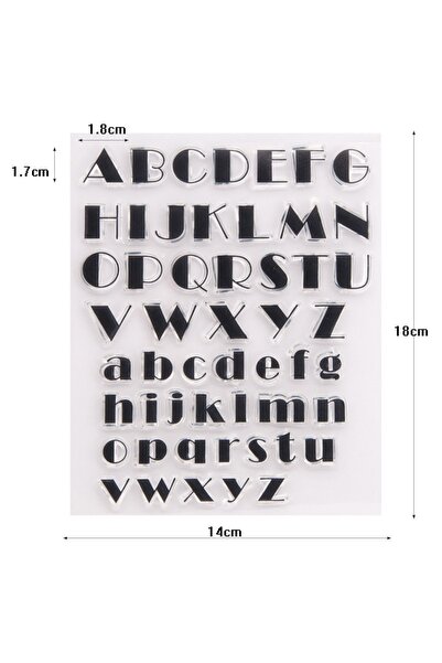 Choice5 1 Transparent Alphabet Letters Clear Stamp Set for Scrapbooking Junk ...