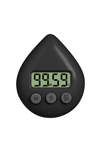 Choice3 مؤقت استحمام أسود مقاوم للماء من ألويت، مؤقت مطبخ، مؤقت حمام بظهر مغن...