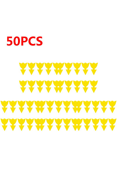 Choice9 50 قطعة من مصائد الحشرات اللاصقة (50-10 قطع) - مصيدة ذباب الفاكهة - م...