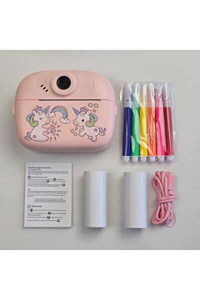 Choice1 مجموعة ورق وردي مكونة من لفتين، 57 مم، كاميرا طباعة حراري صغيرة للأطف...