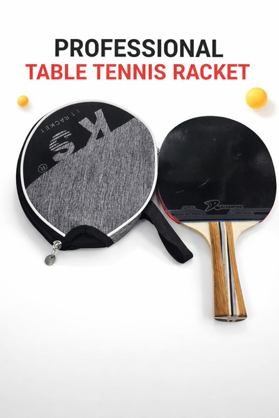 admay Profesyonel Masa Tenisi Raketi Seti + Fermuarlı Taşıma Çantası 2 Yüzlü ...