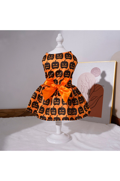 Choice10 S YELLOW Pumpkin Pet Skirt for Small to Medium Dogs Teddy Bichon Poo...
