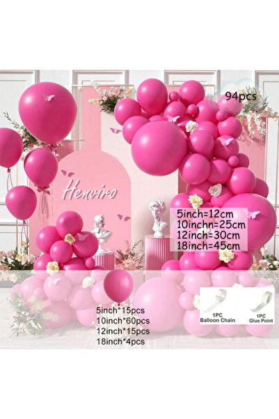 Choice SXL-0096 بالون وردي فاقع غير لامع، زينة حفلات أعياد الميلاد وحفلات الزفاف