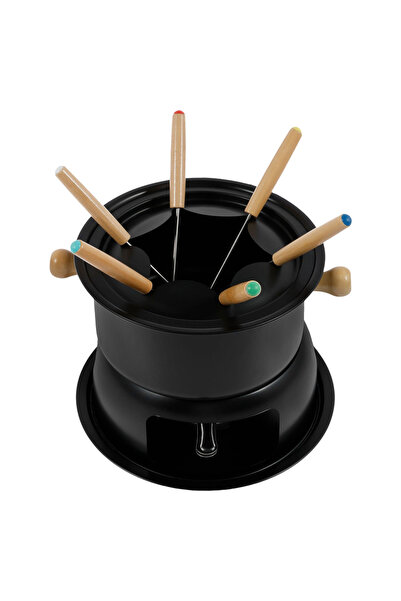 Choice1 فوندو الشوكولاتة بالجبن الأسود، طقم أواني فوندو متعدد الاستخدامات، طق...