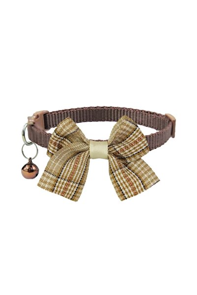 Choice4 1pcs B 1/4PCS Brown Winter Dog Collar Bowknot Puppy Chihuahua Collars...