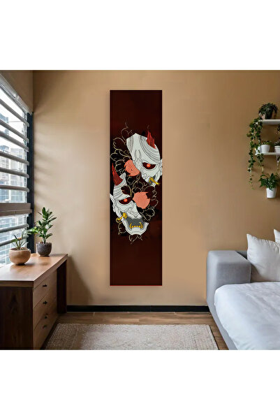 Choice4 40x150cm GHYX(346) Japanese Oni Demon Vertical Tapestry Traditional H...