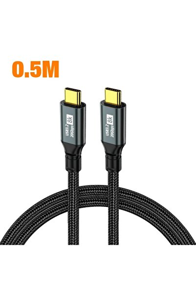 Choice1 0.5m 1pcs USB C to C 100W 5A PD Fast Charging Braid Cord 4K 8K Displa...