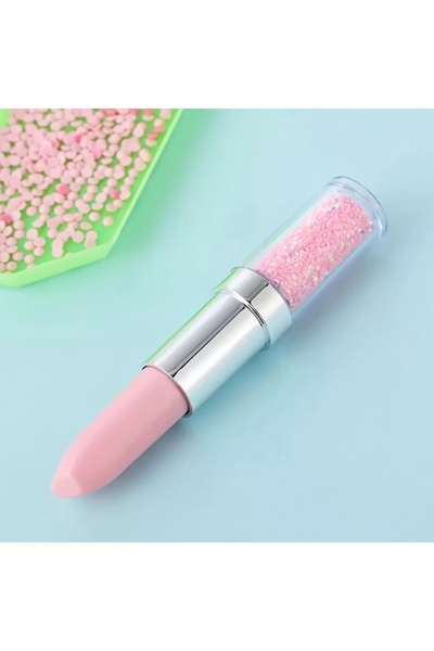 Choice3 قلم تطريز ماسي وردي اللون على شكل شفاه (1/3 قطع/مجموعة)، أدوات رسم ما...