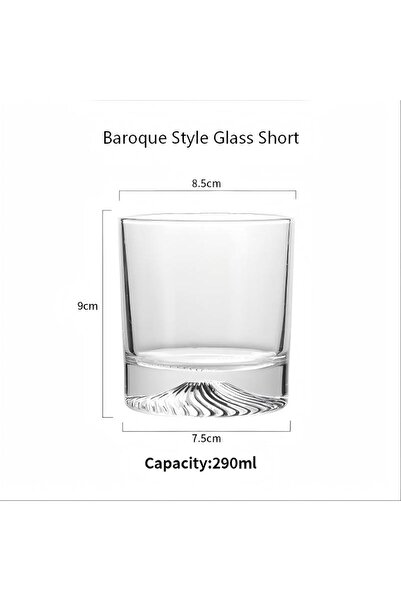 choice2 290ml Short one pc HeY LiLac 290ml Transparent Crystal Glass Baroque ...