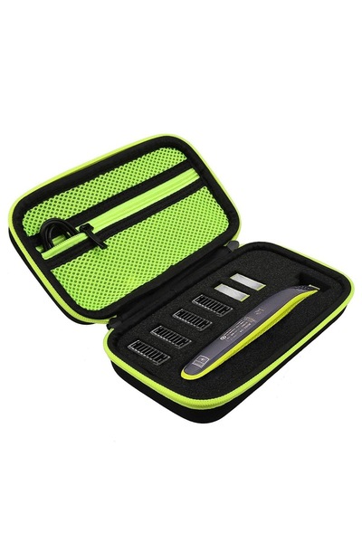 Choice حقيبة تخزين ماكينة حلاقة محمولة للسفر من مادة EVA، لون أخضر، قطعة واحد...