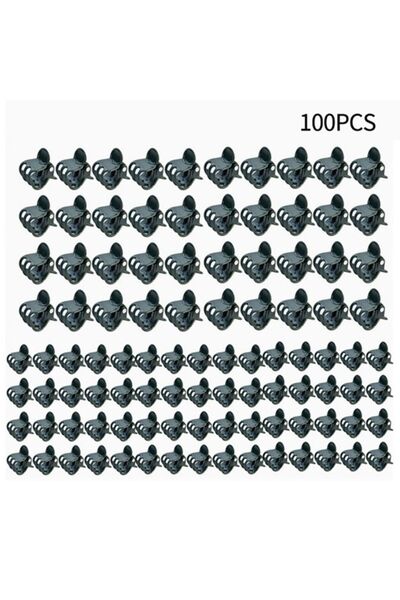Choice Green 100Pcs Garden Plant Clips Butterfly Orchid Flower Support Clamp ...