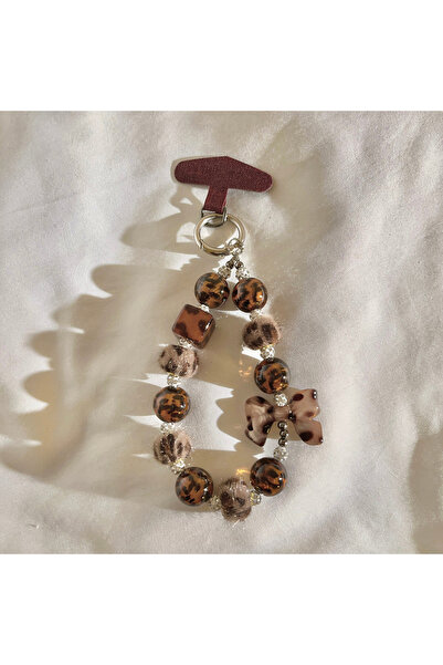 Choice 1pc color 3389-1 Trendy Chic Leopard Print Bow Beaded Bracelet - Anti-...