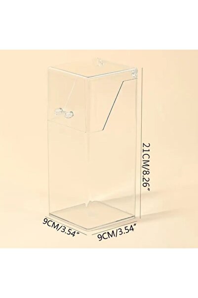 Choice1 Quadrilateral Makeup Brushes Storage Box Transparent Multifunctional ...