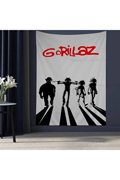 Choice16 50x70 cm z2 Virtual Anime Rk Band Gorillaz Anime Tapestry Indian Bud...