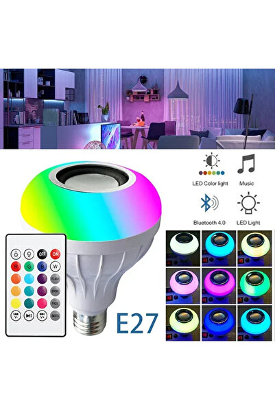 Choice E27 12W RGB E27 Bluetooth Speaker Bulb With Remote Control 85-265V Led...