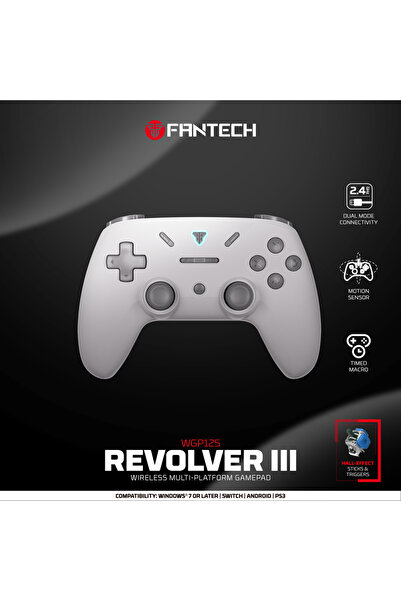 choice2 Grey FANTECH WGP12S Gamepad 2.4G Wireless Gaming Controller Hall-Effe...